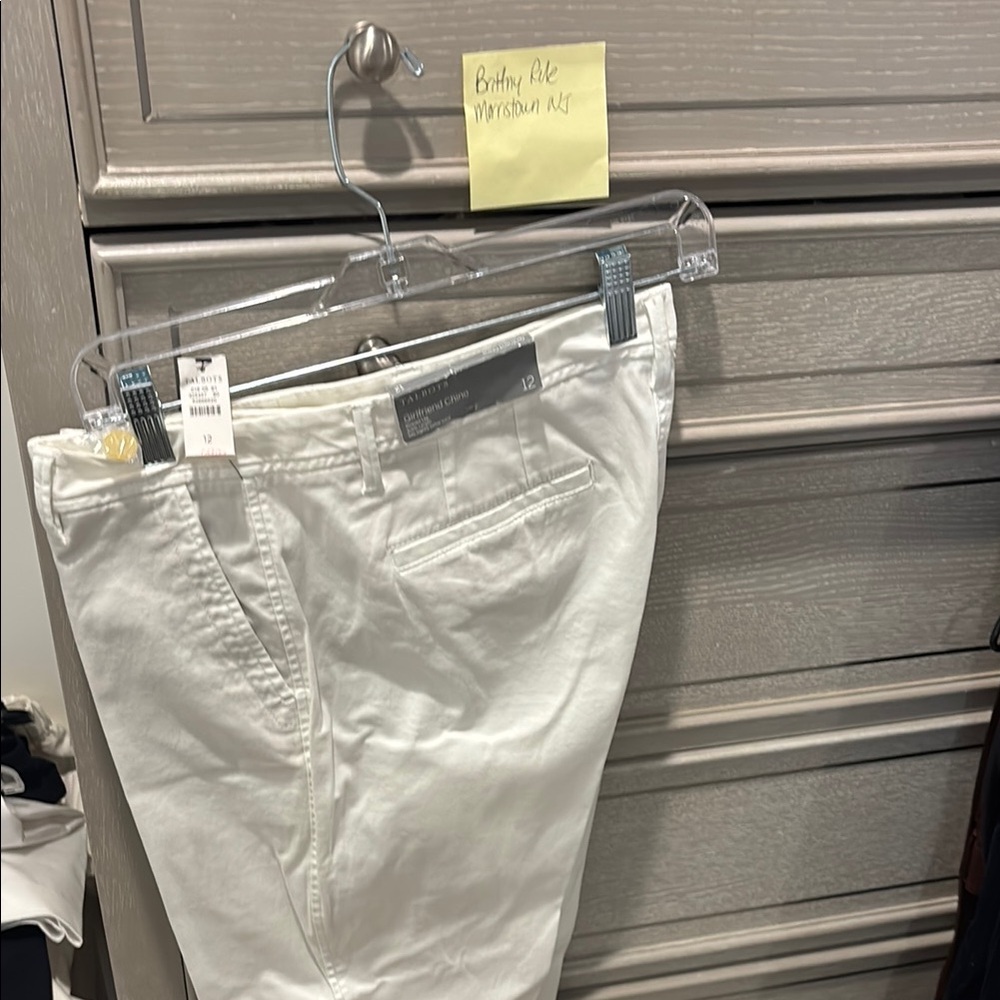 Talbots White Chino Pants